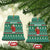 Bangladesh Christmas Ceramic Ornament with Santa Claus in Traditional Outfit Snowman and Tree Pattern - Wonder Print Shop