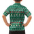Bangladesh Christmas Family Matching Off Shoulder Short Dress and Hawaiian Shirt with Santa Claus in Traditional Outfit Snowman and Tree Pattern - Wonder Print Shop