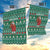 Bangladesh Christmas Garden Flag with Santa Claus in Traditional Outfit Snowman and Tree Pattern - Wonder Print Shop