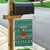 Bangladesh Christmas Garden Flag with Santa Claus in Traditional Outfit Snowman and Tree Pattern - Wonder Print Shop