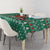 Bangladesh Christmas Tablecloth with Santa Claus in Traditional Outfit Snowman and Tree Pattern - Wonder Print Shop