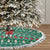 Bangladesh Christmas Tree Skirt with Santa Claus in Traditional Outfit Snowman and Tree Pattern - Wonder Print Shop
