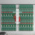 Bangladesh Christmas Window Curtain with Santa Claus in Traditional Outfit Snowman and Tree Pattern - Wonder Print Shop