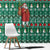 Bangladesh Christmas Window Curtain with Santa Claus in Traditional Outfit Snowman and Tree Pattern - Wonder Print Shop