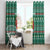 Bangladesh Christmas Window Curtain with Santa Claus in Traditional Outfit Snowman and Tree Pattern - Wonder Print Shop