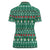 Bangladesh Christmas Women Polo Shirt with Santa Claus in Traditional Outfit Snowman and Tree Pattern - Wonder Print Shop