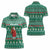 Bangladesh Christmas Women Polo Shirt with Santa Claus in Traditional Outfit Snowman and Tree Pattern - Wonder Print Shop