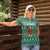Bangladesh Christmas Women Polo Shirt with Santa Claus in Traditional Outfit Snowman and Tree Pattern - Wonder Print Shop