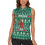 Bangladesh Christmas Women Sleeveless Polo Shirt with Santa Claus in Traditional Outfit Snowman and Tree Pattern - Wonder Print Shop