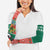 Bangladesh Christmas Arm Sleeves with Black-Capped Bird Gift Stack and Green Red Snowflake Pattern - Wonder Print Shop