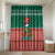Bangladesh Christmas Bathroom Set with Black-Capped Bird Gift Stack and Green Red Snowflake Pattern - Wonder Print Shop