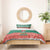 Bangladesh Christmas Bedding Set with Black-Capped Bird Gift Stack and Green Red Snowflake Pattern - Wonder Print Shop