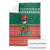 Bangladesh Christmas Blanket with Black-Capped Bird Gift Stack and Green Red Snowflake Pattern - Wonder Print Shop