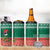 Bangladesh Christmas 4 in 1 Can Cooler Tumbler with Black-Capped Bird Gift Stack and Green Red Snowflake Pattern - Wonder Print Shop
