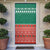 Bangladesh Christmas Door Cover with Black-Capped Bird Gift Stack and Green Red Snowflake Pattern - Wonder Print Shop