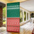 Bangladesh Christmas Door Cover with Black-Capped Bird Gift Stack and Green Red Snowflake Pattern - Wonder Print Shop