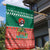 Bangladesh Christmas Garden Flag with Black-Capped Bird Gift Stack and Green Red Snowflake Pattern - Wonder Print Shop