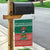 Bangladesh Christmas Garden Flag with Black-Capped Bird Gift Stack and Green Red Snowflake Pattern - Wonder Print Shop