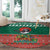 Bangladesh Christmas Round Carpet with Black-Capped Bird Gift Stack and Green Red Snowflake Pattern - Wonder Print Shop