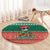 Bangladesh Christmas Round Carpet with Black-Capped Bird Gift Stack and Green Red Snowflake Pattern - Wonder Print Shop