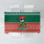Bangladesh Christmas Tablecloth with Black-Capped Bird Gift Stack and Green Red Snowflake Pattern - Wonder Print Shop