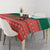 Bangladesh Christmas Tablecloth with Black-Capped Bird Gift Stack and Green Red Snowflake Pattern - Wonder Print Shop