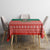 Bangladesh Christmas Tablecloth with Black-Capped Bird Gift Stack and Green Red Snowflake Pattern - Wonder Print Shop