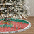 Bangladesh Christmas Tree Skirt with Black-Capped Bird Gift Stack and Green Red Snowflake Pattern - Wonder Print Shop
