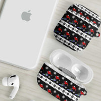 Skiing Snowflake Christmas AirPods Case Xmas Holiday Patterns - Wonder Print Shop
