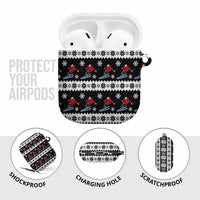 Skiing Snowflake Christmas AirPods Case Xmas Holiday Patterns - Wonder Print Shop