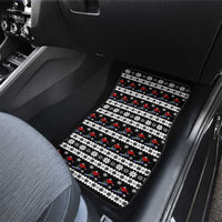 Skiing Snowflake Christmas Car Mats Xmas Holiday Patterns - Wonder Print Shop