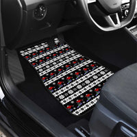 Skiing Snowflake Christmas Car Mats Xmas Holiday Patterns - Wonder Print Shop