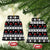 Skiing Snowflake Christmas Ceramic Ornament Xmas Holiday Patterns - Wonder Print Shop