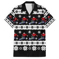 Skiing Snowflake Christmas Hawaiian Shirt Xmas Holiday Patterns - Wonder Print Shop