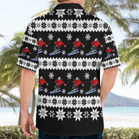 Skiing Snowflake Christmas Hawaiian Shirt Xmas Holiday Patterns - Wonder Print Shop