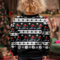 Skiing Snowflake Christmas Kid Ugly Christmas Sweater Xmas Holiday Patterns - Wonder Print Shop