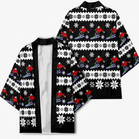 Skiing Snowflake Christmas Kimono Xmas Holiday Patterns - Wonder Print Shop