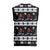 Skiing Snowflake Christmas Knitted V-Neck Vest Xmas Holiday Patterns - Wonder Print Shop