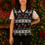Skiing Snowflake Christmas Knitted V-Neck Vest Xmas Holiday Patterns - Wonder Print Shop