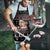 Skull Couple Christmas Apron Xmas Holiday Patterns - Wonder Print Shop