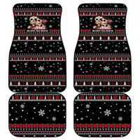 Skull Couple Christmas Car Mats Xmas Holiday Patterns - Wonder Print Shop