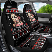 Skull Couple Christmas Car Seat Cover Xmas Holiday Patterns - Wonder Print Shop