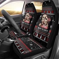 Skull Couple Christmas Car Seat Cover Xmas Holiday Patterns - Wonder Print Shop