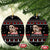 Skull Couple Christmas Ceramic Ornament Xmas Holiday Patterns - Wonder Print Shop