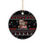 Skull Couple Christmas Ceramic Ornament Xmas Holiday Patterns - Wonder Print Shop