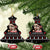 Skull Couple Christmas Ceramic Ornament Xmas Holiday Patterns - Wonder Print Shop