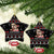 Skull Couple Christmas Ceramic Ornament Xmas Holiday Patterns - Wonder Print Shop