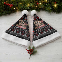 Skull Couple Christmas Santa Hat Xmas Holiday Patterns - Wonder Print Shop