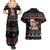 Skull Couple Christmas Couples Matching Summer Maxi Dress and Hawaiian Shirt Xmas Holiday Patterns - Wonder Print Shop