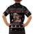Skull Couple Christmas Family Matching Long Sleeve Bodycon Dress and Hawaiian Shirt Xmas Holiday Patterns - Wonder Print Shop